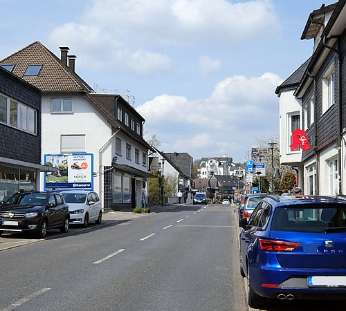 So stellt sich die Situation an der Bahnhofstraße aktuell dar. Foto: Stadt Wiehl So stellt sich die Situation an der Bahnhofstraße aktuell dar. Foto: Stadt Wiehl