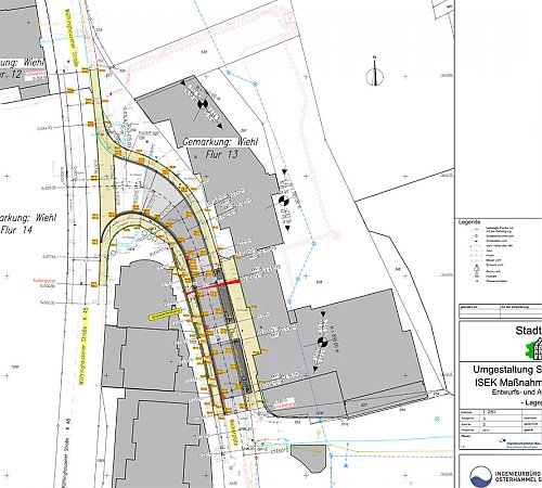 Der Ausführungsplan für den Stadteingang Nord. Plan: Ingenieurbüro Osterhammel Der Ausführungsplan für den Stadteingang Nord. Plan: Ingenieurbüro Osterhammel